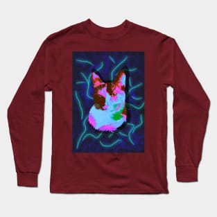 Cat in pop art Long Sleeve T-Shirt